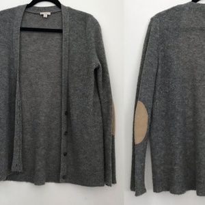 GAP Grey Cardigan with Elbow Patches